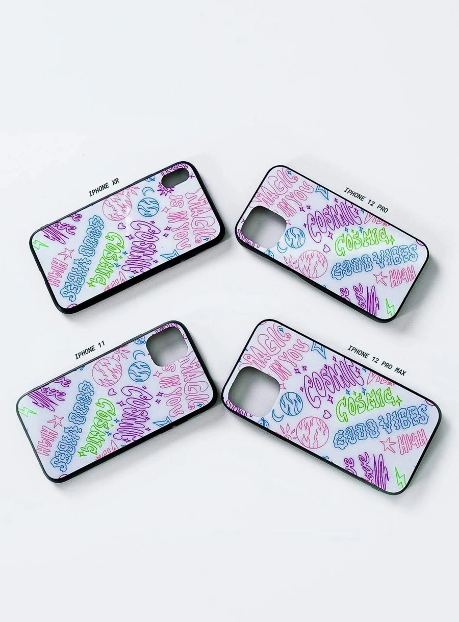 Accessories * | Princess Polly Cosmic Vibes Iphone Case White Multi