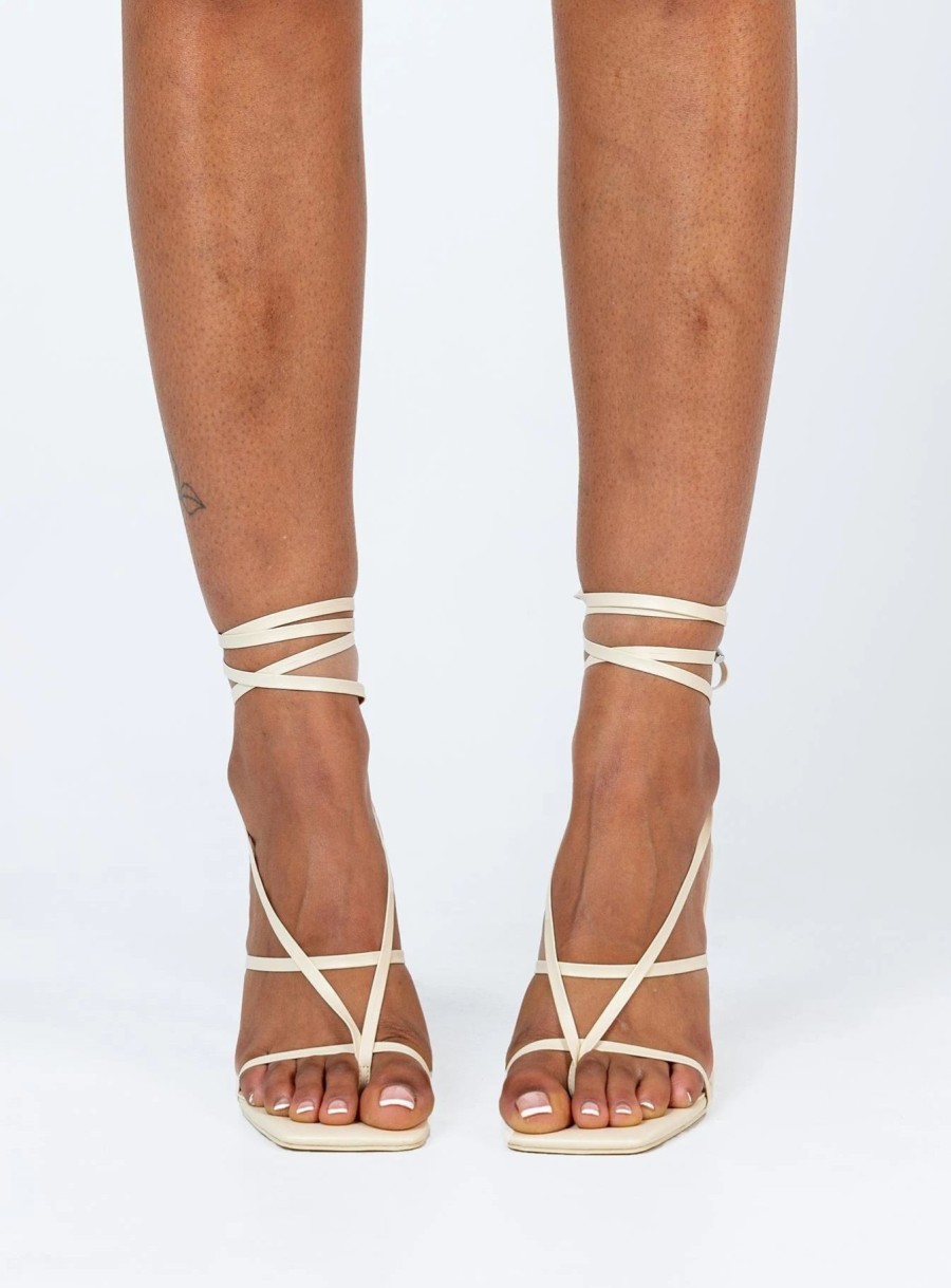 Shoes * | Princess Polly Lombard Heels Sandstone