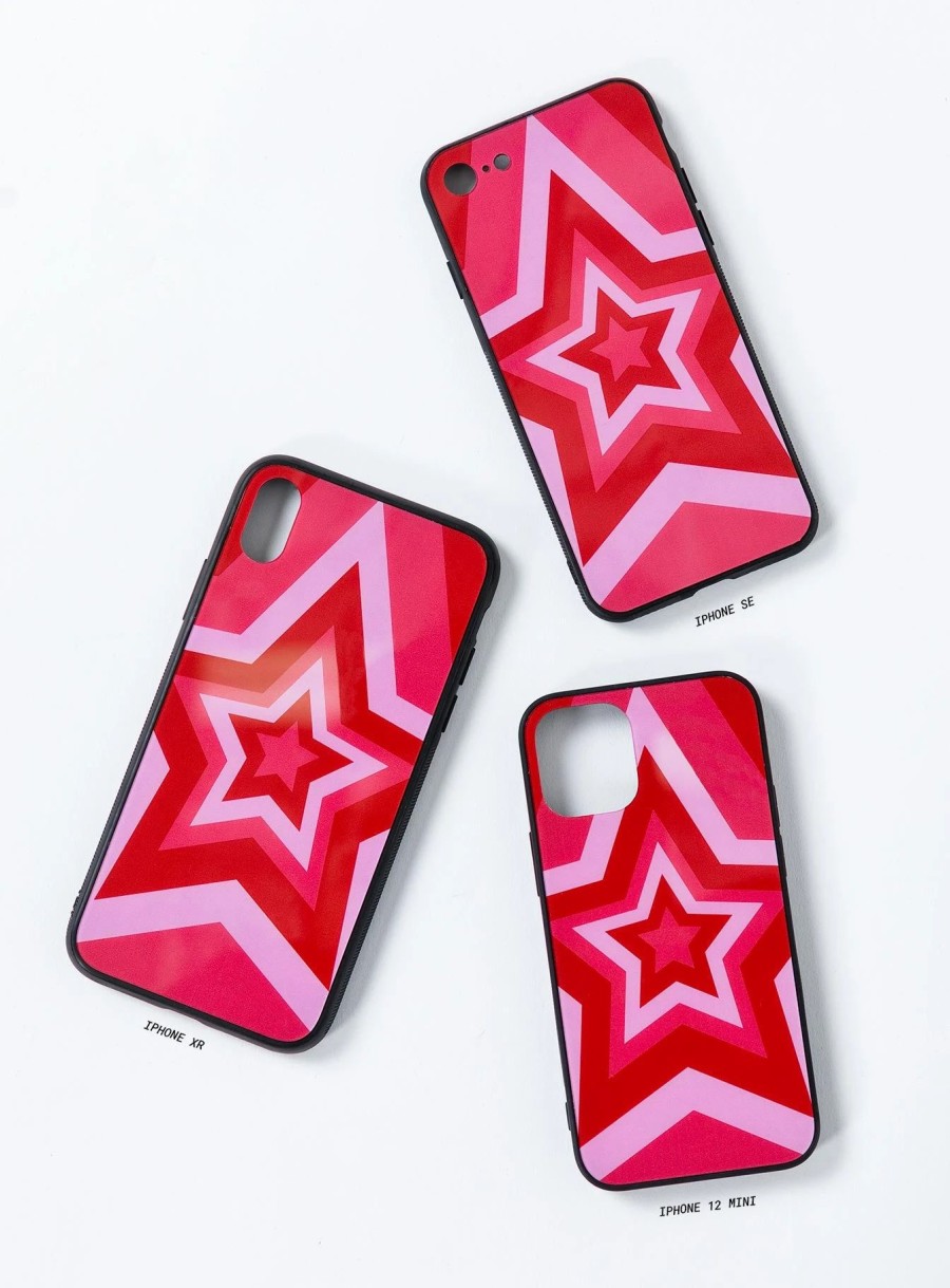 Accessories * | Princess Polly My Shooting Star Iphone Case Red / Multi