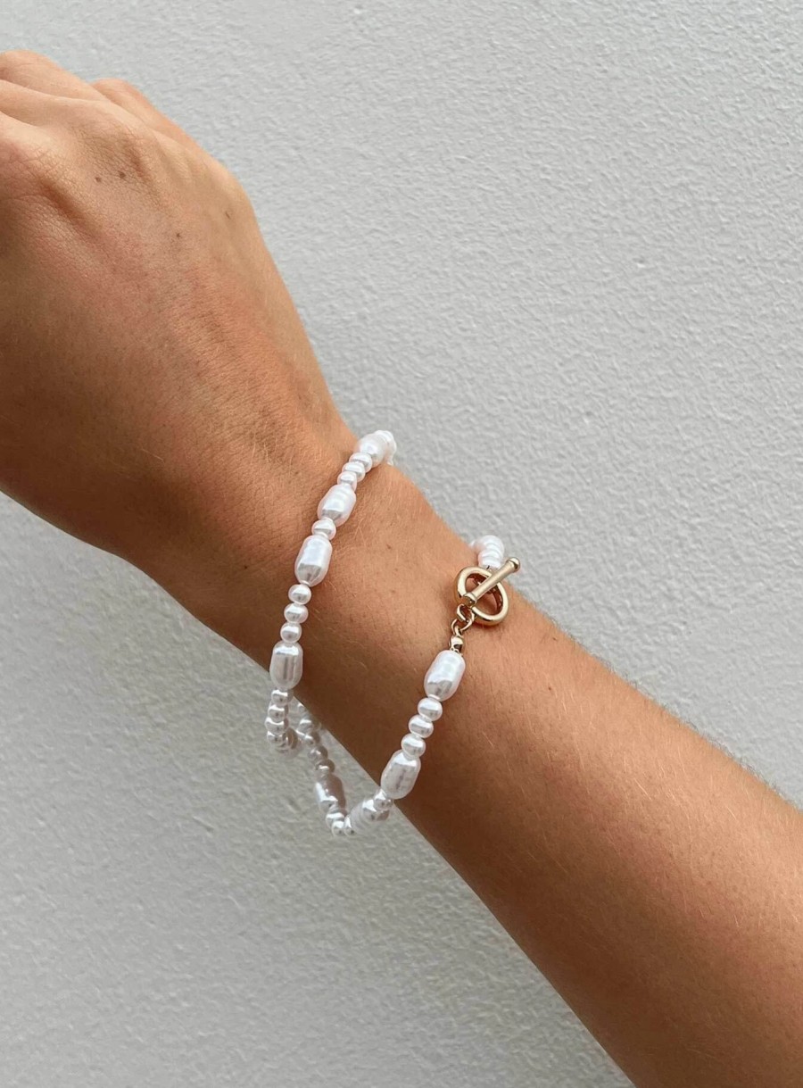 Accessories * | Princess Polly Oxley Bracelet Pearl