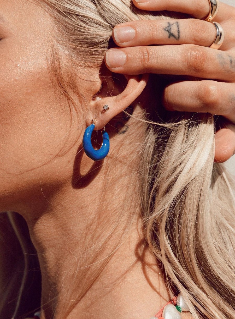 Accessories * | Princess Polly Mallow Earrings Blue