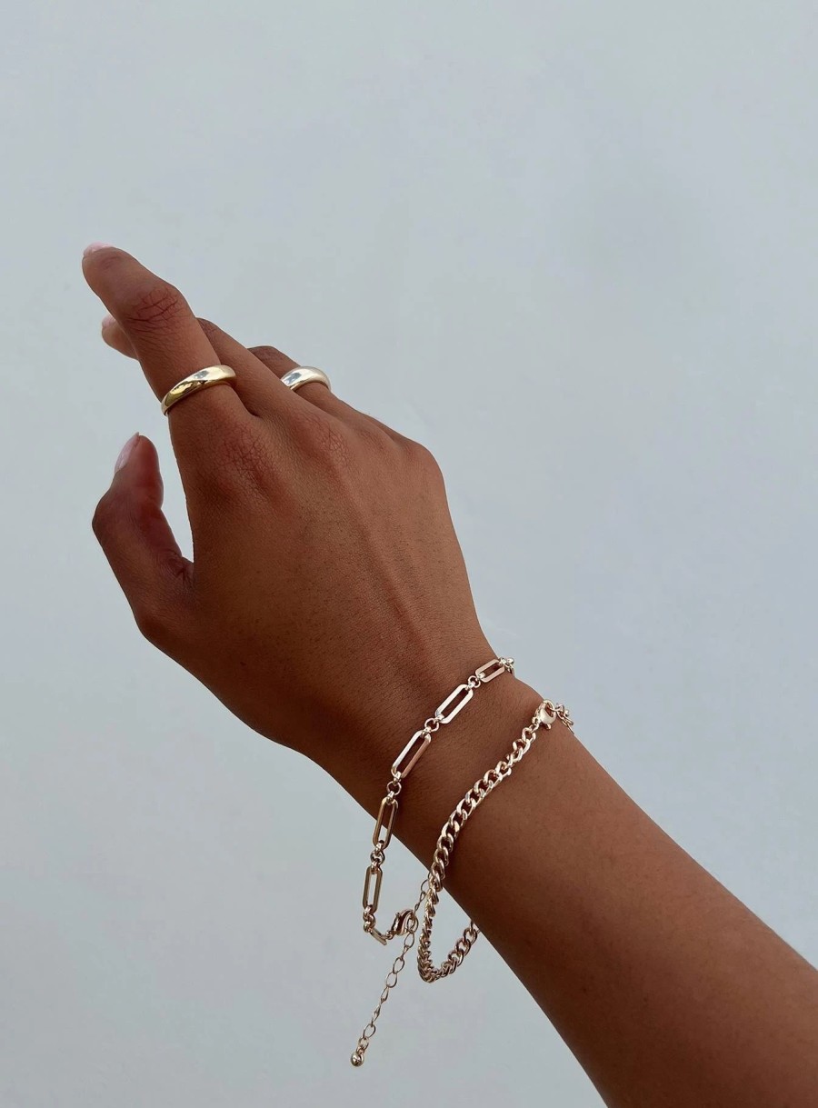 Accessories * | Princess Polly Simpson Bracelet Pack Gold