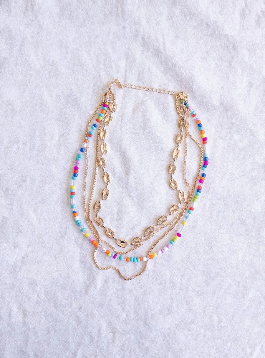 Accessories * | Princess Polly On Shore Necklace Multi