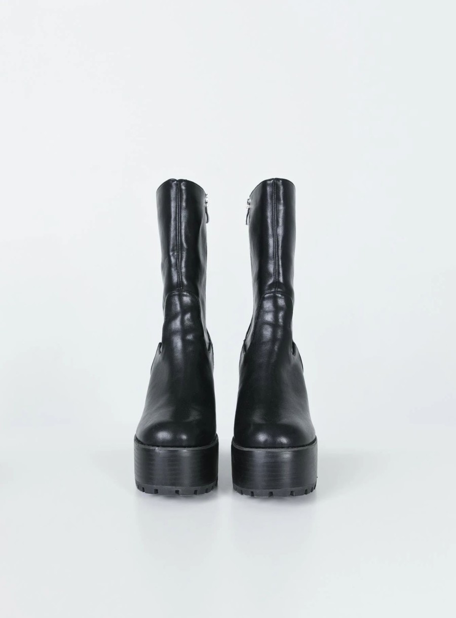 Shoes * | Princess Polly Garbo Boots Black