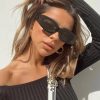 Accessories * | Princess Polly Lower Impact Amick Sunglasses Black