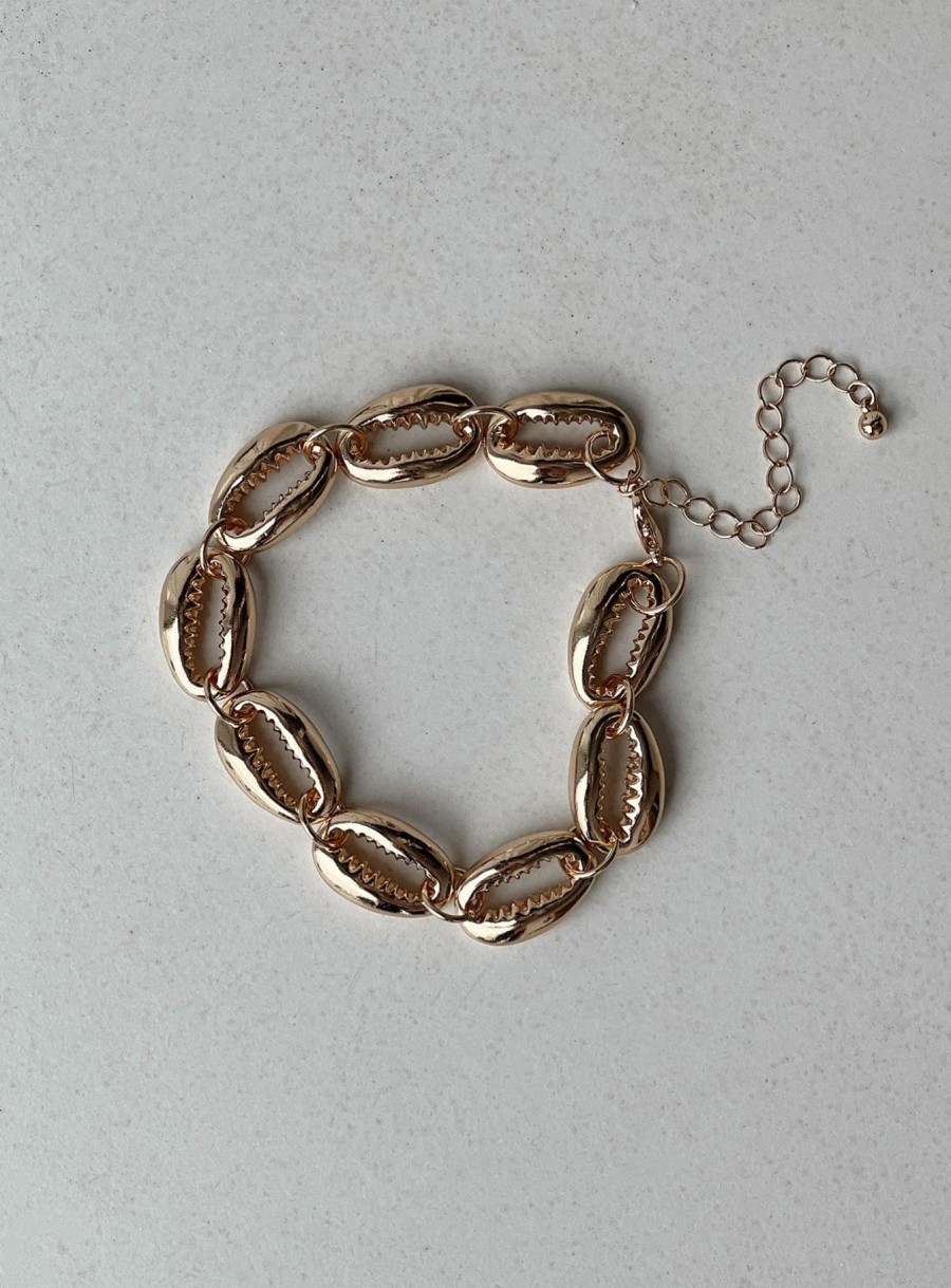 Accessories * | Princess Polly Lower Impact Bromley Chain Bracelet Gold