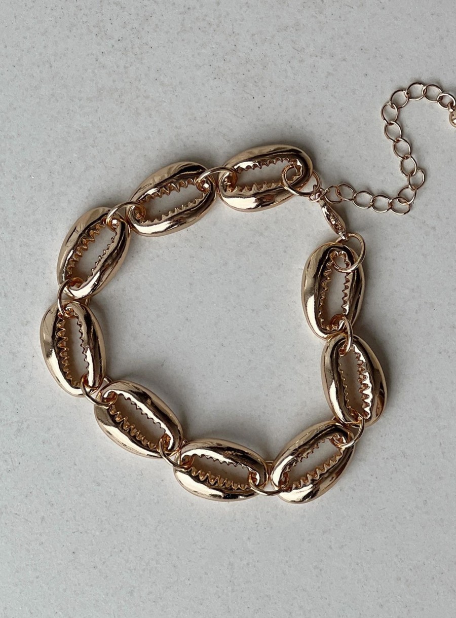 Accessories * | Princess Polly Lower Impact Bromley Chain Bracelet Gold