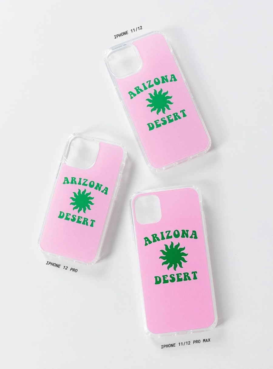 Accessories * | Princess Polly Arizona Desert Iphone Case / Green Pink