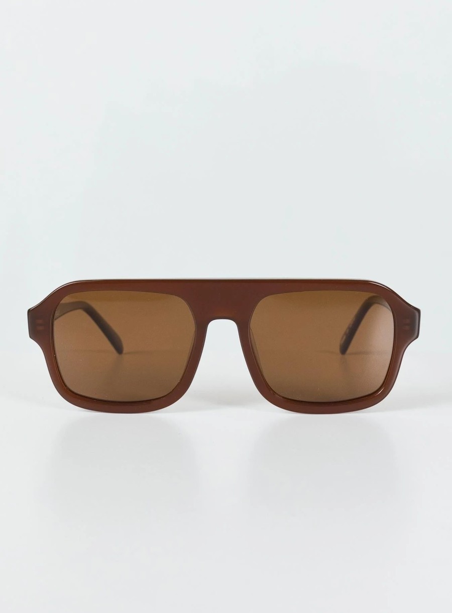 Accessories * | Princess Polly Hetley Sunglasses Brown