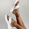 Shoes * | Princess Polly Lower Impact Pump It Up Platforms White