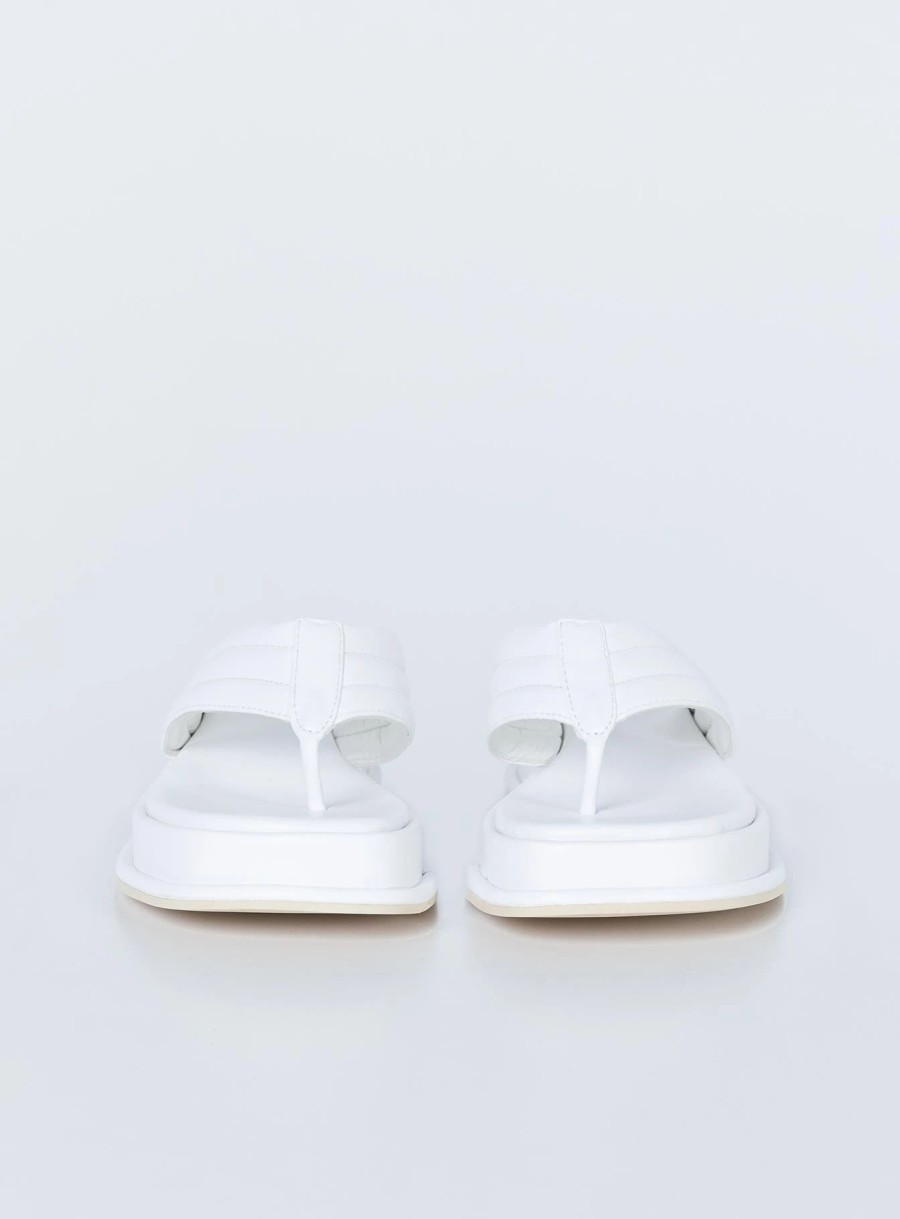 Shoes * | Princess Polly Lower Impact Pump It Up Platforms White