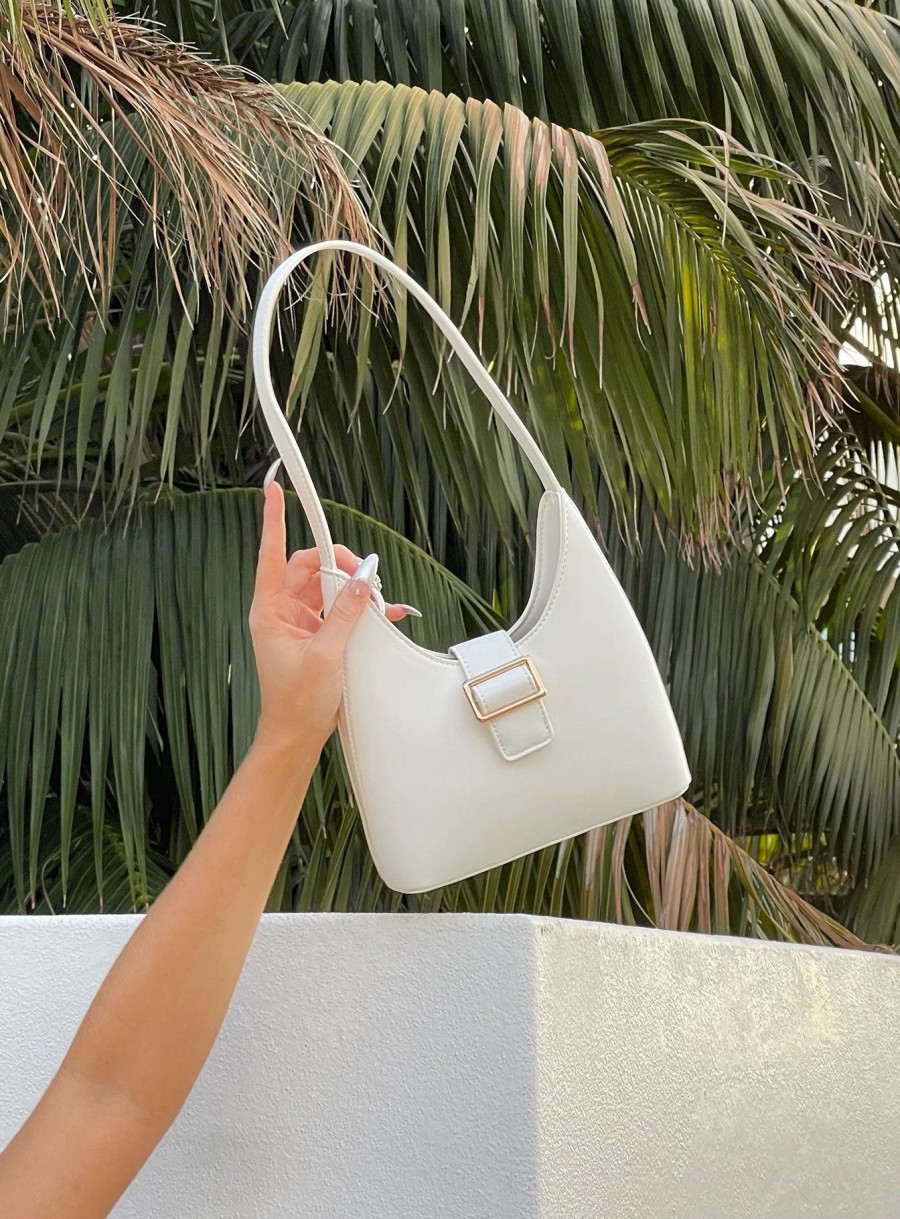 Accessories * | Princess Polly Lower Impact Harlem Bag White