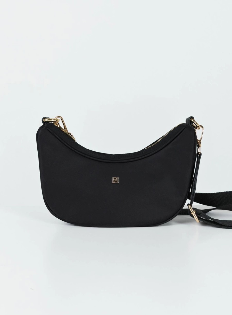 Accessories * | Princess Polly Lower Impact Barossa Eco Nylon Crossbody Bag Black