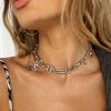 Accessories * | Princess Polly Lower Impact Blakey Necklace Silver