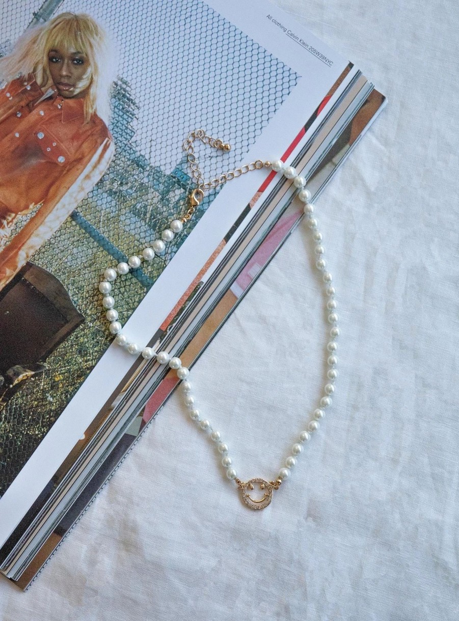 Accessories * | Princess Polly One Of A Kind Necklace White / Gold