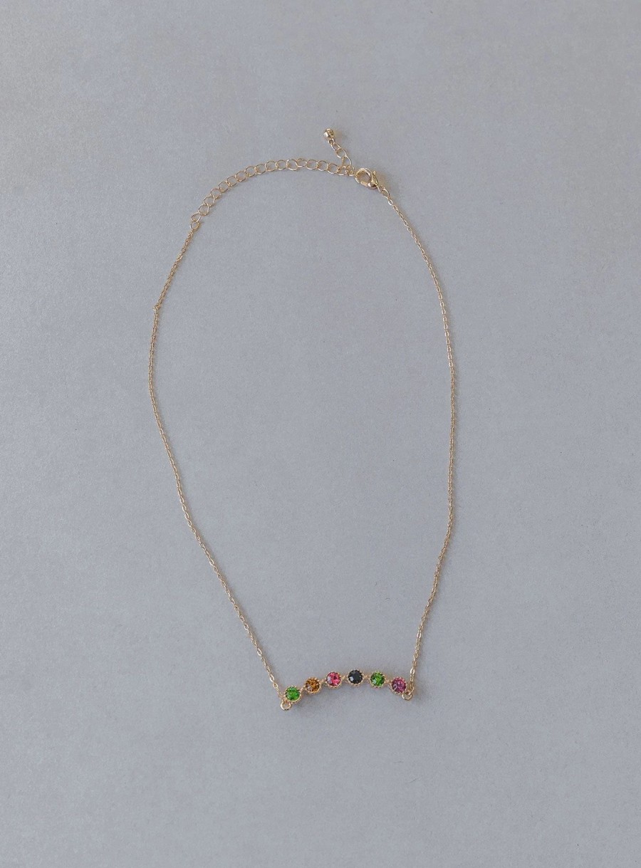 Accessories * | Princess Polly Lower Impact Lanie Necklace / Multi Gold