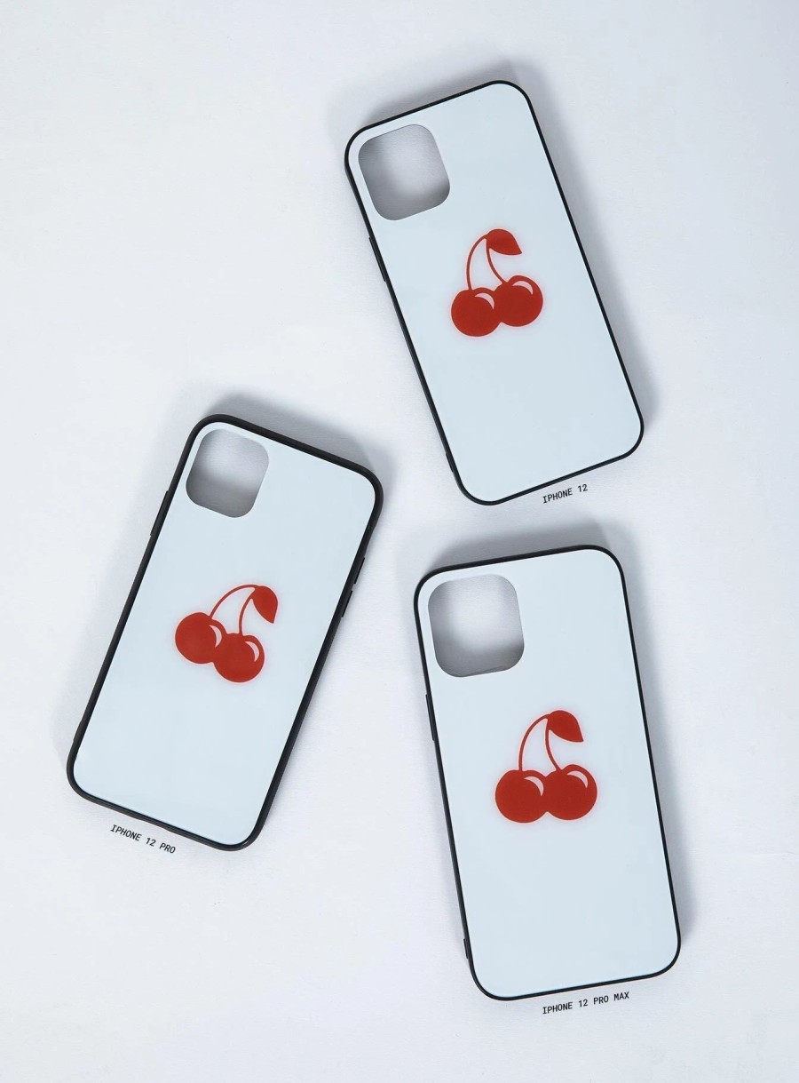 Accessories * | Princess Polly Sweet Cherry Iphone Case White / Red