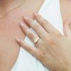 Accessories * | Princess Polly Lower Impact Eternal Plated Ring / Clear Gold