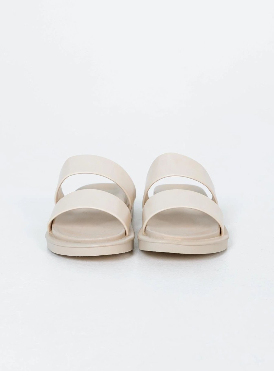 Shoes * | Princess Polly Getaway Slides Cream White