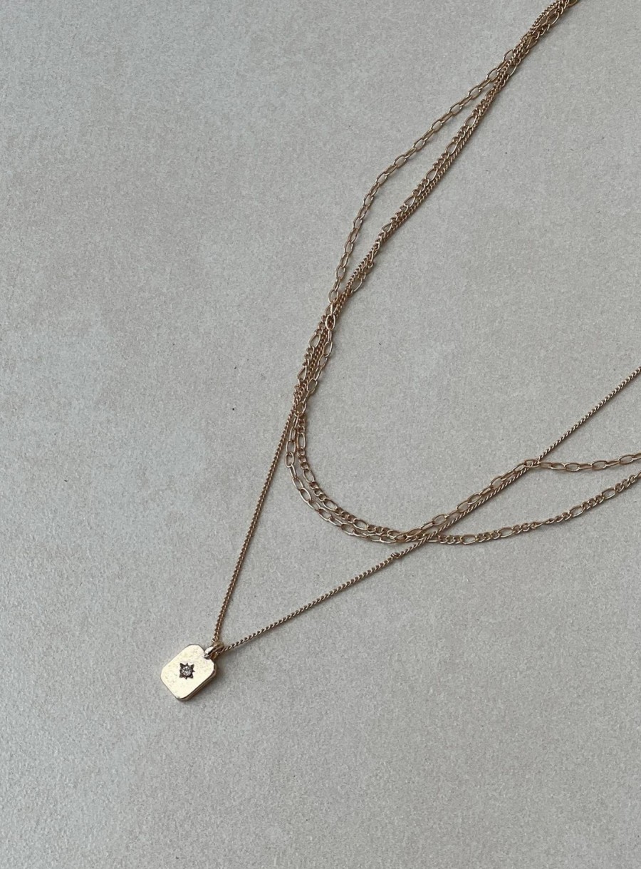 Accessories * | Princess Polly Light Keeper Necklace Gold