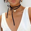 Accessories * | Princess Polly Meeks Necklace Black / Gold Black/Gold