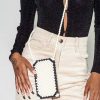 Accessories * | Princess Polly Melrose Beaded Phone Bag Cream