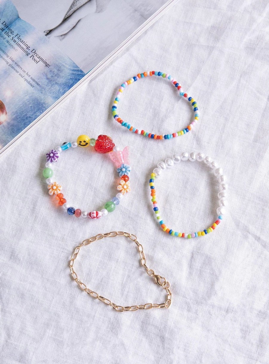 Accessories * | Princess Polly Lower Impact Sweeter Things Bracelet Pack Multi