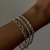 Accessories * | Princess Polly Lower Impact Lavelle Bracelet Pack Silver