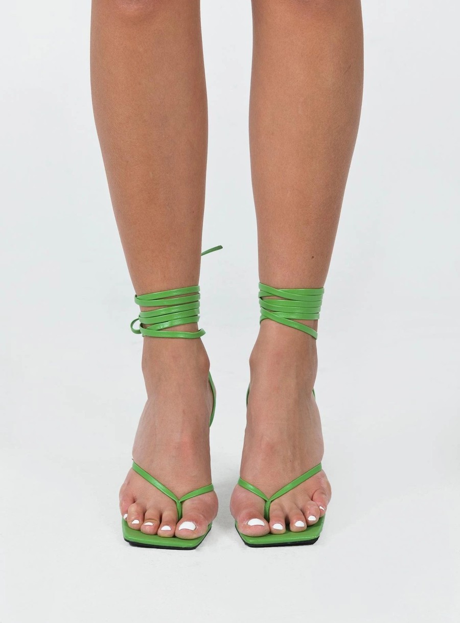 Shoes * | Princess Polly Caro Strappy Heels Green