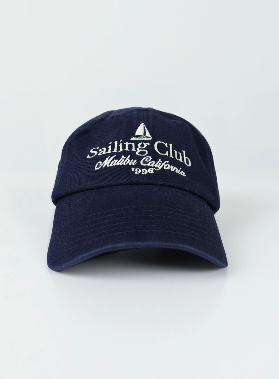 Accessories * | Princess Polly Sailing Club Dad Cap Navy