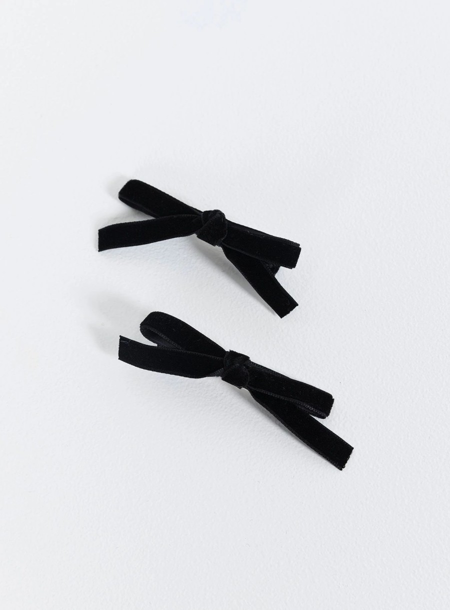 Accessories * | Princess Polly Mckilah Hair Clips Black