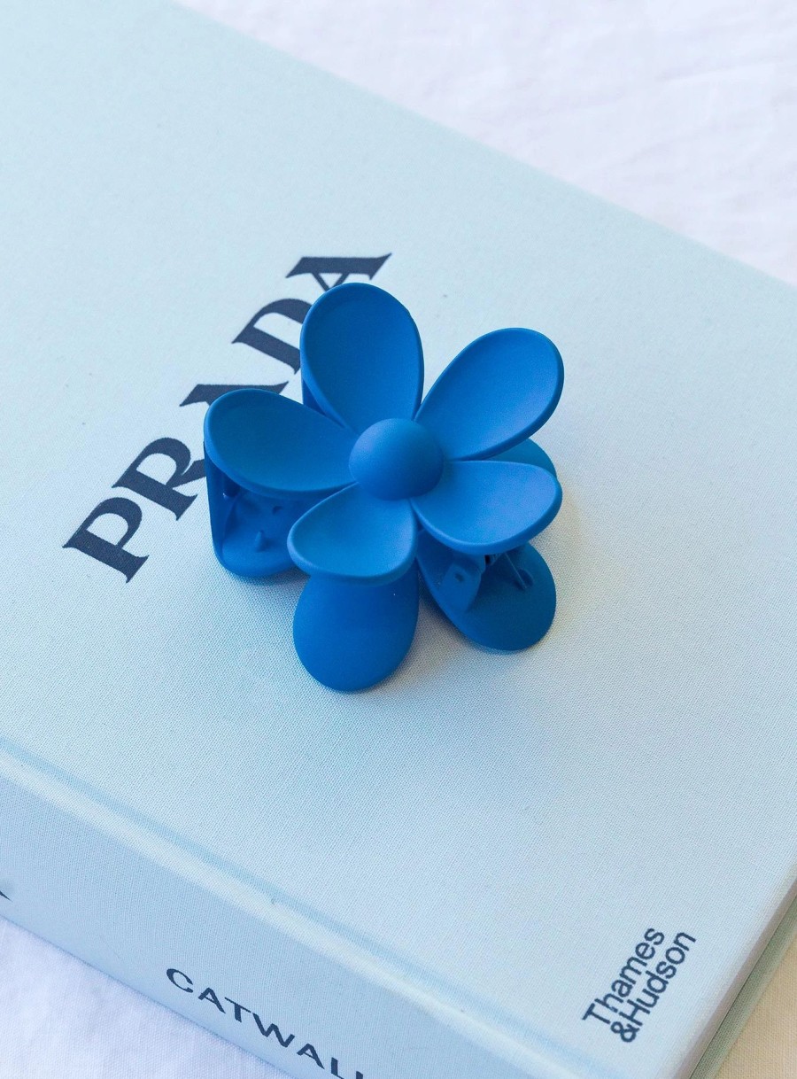 Accessories * | Princess Polly Last Summer Hair Clip Cobalt Blue